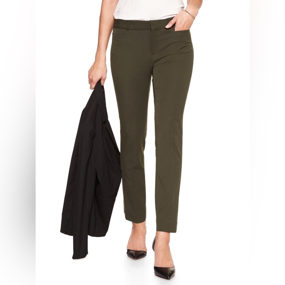 Banana Republic Green Olive Women Pants Size 2